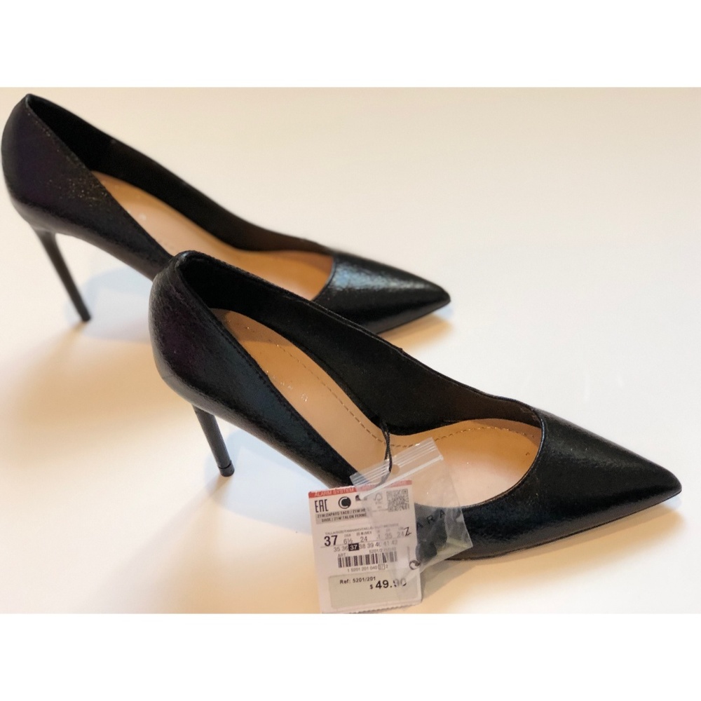 Zara High Heel Black Pumps